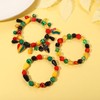 3PCS African Juneteenth Bracelets for Women Glitter Love Heart Power