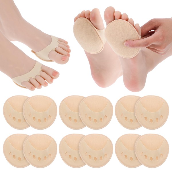 Wanmu 6 Pairs Women's Toe Cover with Padding Non-Skid Toe