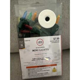 hobby lobby Mini Lights  For Indoor 5.5 Ft    15 Count Multi Color