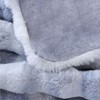 ORINOVA Tie-dye Blue Cozy Faux Fur Throw Blanket for Couch
