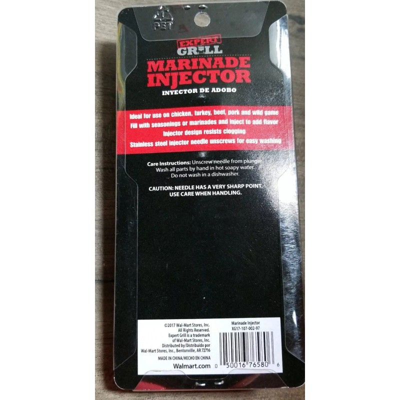 Stainless Expert Grill Marinade Injector XG17-107-002-9