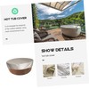 Mipcase 1pc Round Hot Tub Cover for Outdoor Bathtub Spa