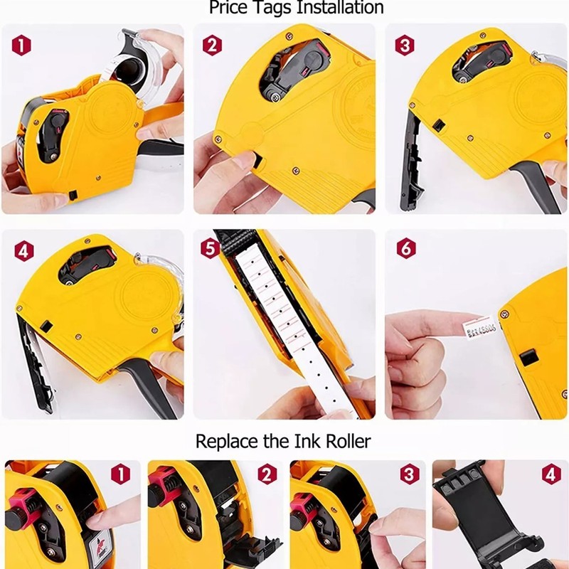 Multifunctional ABS Commodity Price Label Printer 8 Bits Practical Supermarket