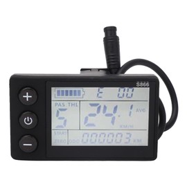 Electric Scooter Conversion LCD Display with 6P Waterproof Connector Mountain Bike Conversion LCD Panel Parts