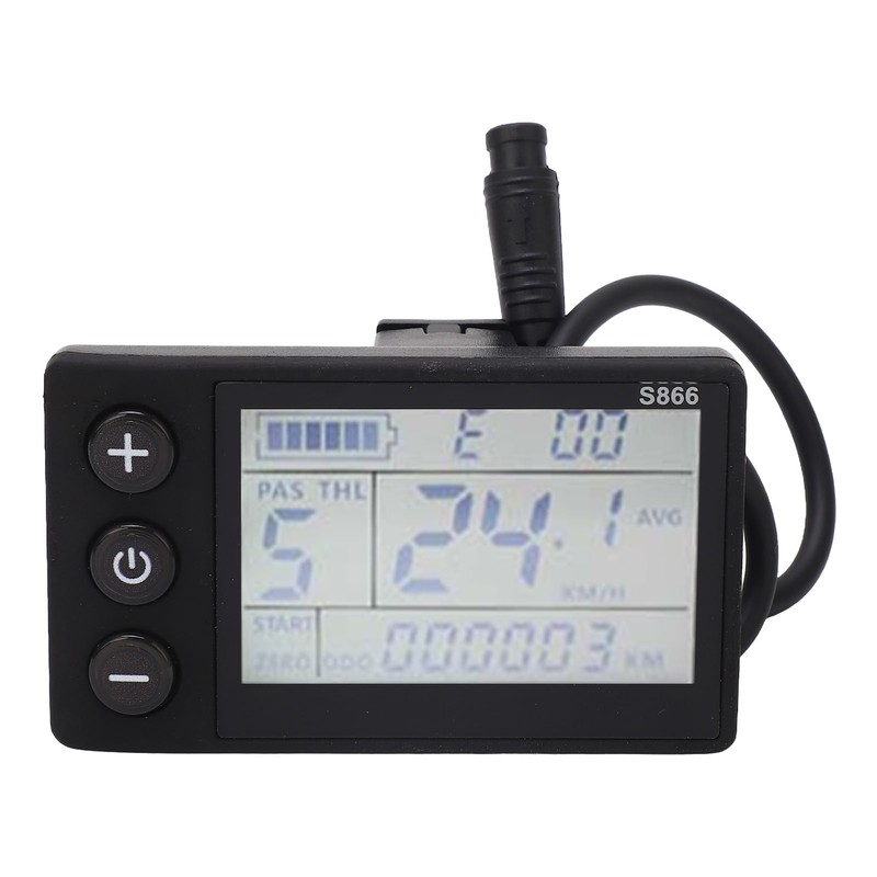 Electric Scooter Conversion LCD Display with 6P Waterproof Connector Mountain