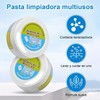 2 Piezas Crema Limpiadora De Zapatos Blanca con borrador de
