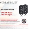 MechanMagic 2PCS Key Fob Remote Replacement Fits for Toyota 4Runner