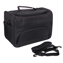 Pro Hairdressing Tool Bag, Large Capacity, Multiple Pockets, Durable Fabric, Travel Storage Case, with Shoulder Strap, for Salon Equipment