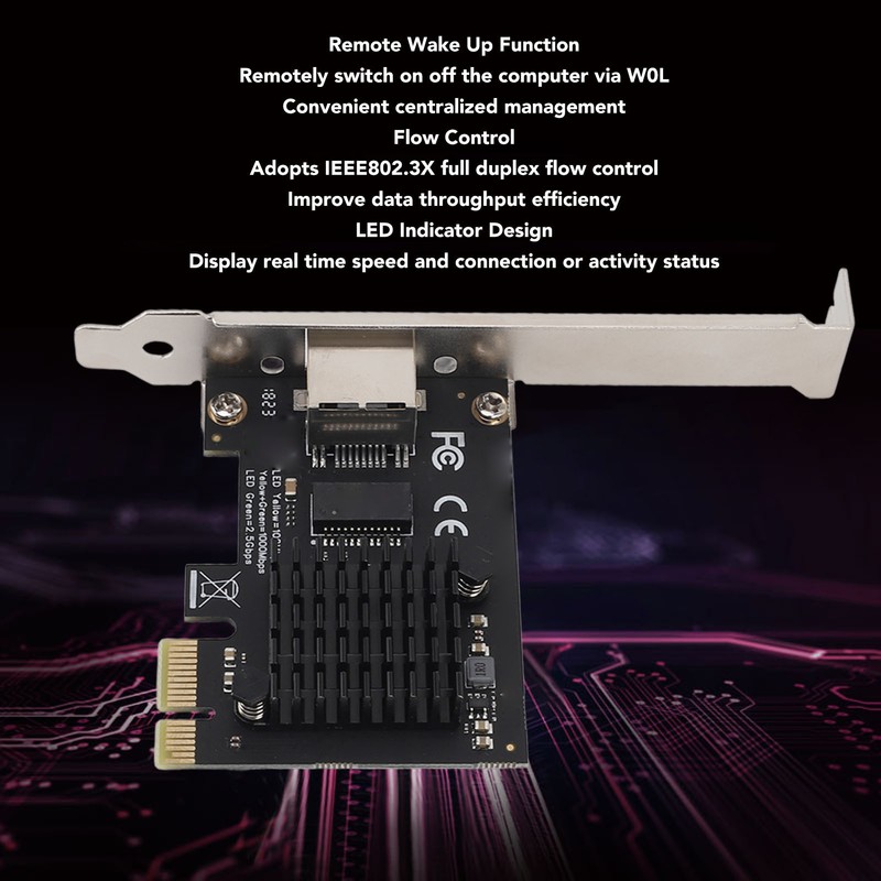 PCIe Network Card RTL8125B 2.5G Gigabit RJ45 Port PCI Express