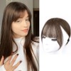 RPAEOY Clip-In Fringe Extensions, Natural Bangs, Clip-In Bangs, Real Hair,