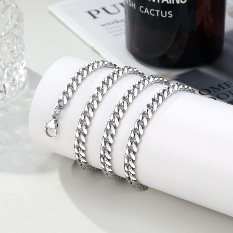 PINKDODO Gifts for Men Cuban Link Chain Necklace Anniversary Mens