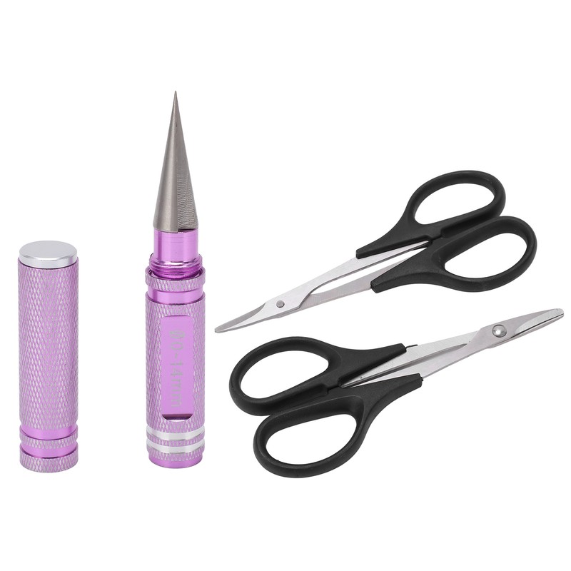 0‑14mm Universal RC Reamer Hole Puncher with Sleeve and Curved