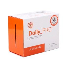 Daily_PRO +50, suplemento alimenticio con probióticos patra adultos de 50+ años, 30 sobres, 120.0 grams, 1 item