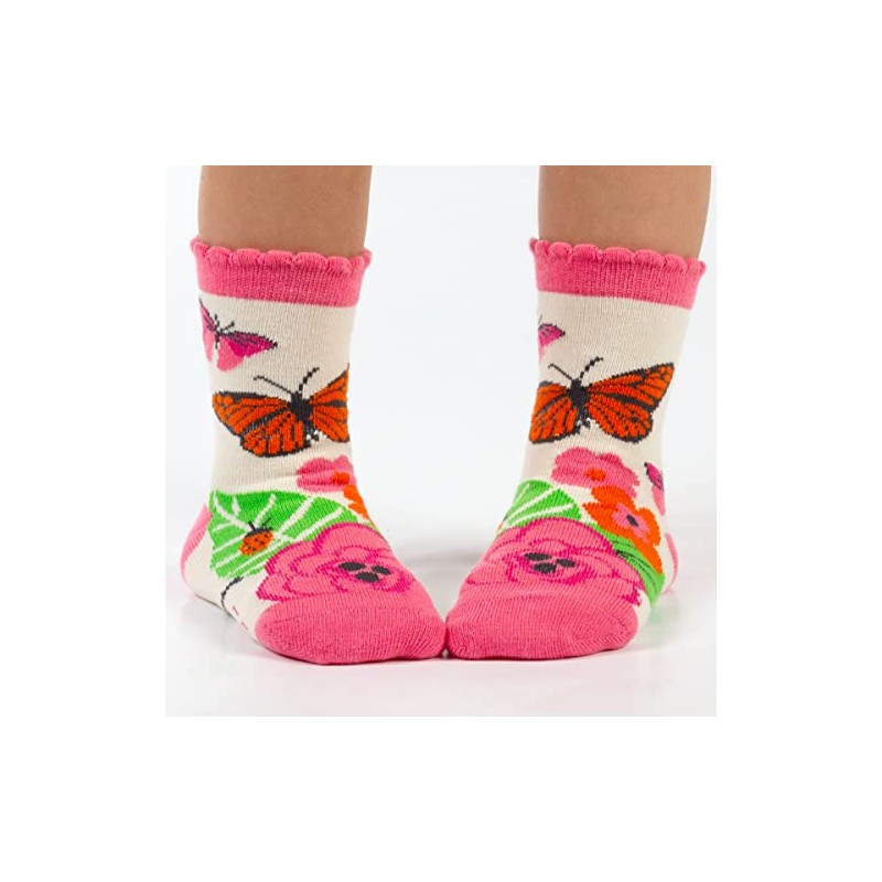 Stephen Joseph Baby Crew Socks, Butterfly, Small