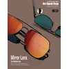 LUENX Men Women Aviator Sunglasses Polarized Shades Flexible Spring Hinge