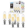 LVWIT LVWIT E14 LED Warmwei? 7W, Kerzenlampe fr Kronleuchter, Filament