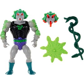 Masters of the Universe Origins Action Figure Toy with Accessories, Deluxe Snake Face 5.5 Inch Motu Collectible