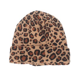 VALICLUD Slouchy Beanie Hat for Women Fashion Leopard Knitted Hat Warm Winter Cheetah Hats Animal Print Beanie Hat, Image 1