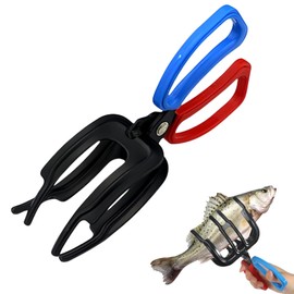 Quixotical Fish Gripper, Metal Fishing Pliers, 2024 Fishing Pliers, Multifunctional Fishing Pliers, S Sizes, 2 Claws, Fish Gripper for Most Freshwater Fish Handle Holders