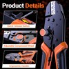Preciva Crimping Tool Kit with 6 Interchangeable Jaws, Adjustable Ratchet