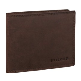 STILORD 'Antonio' Stylish Vintage Leather Wallet RFID and NFC Protection for Men Credit Card Holder, Colour:Ancona - Brown