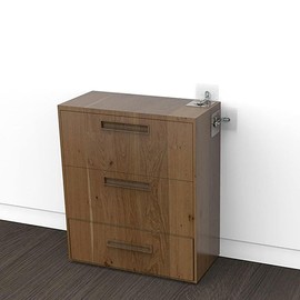 1Pcs Furniture Wall Anchor no Drill The Wall Install Anti tip Furniture with kit Baby proofing Gear fix The Shelf to The Wall to Prevent Falling for Child Safety