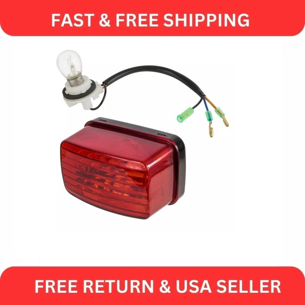 Caltric Taillight Assembly w/ Bulb fits Yamaha Banshee 350 YFZ350