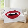 CafePress Vampire Teeth Throw Blanket Super Soft Fleece Plush Throw