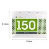 100 & 150 day Green Square Tear Off Countdown Calendar