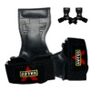 Power Grip, Pull Up, Rubber, Left and Right Set, Black,