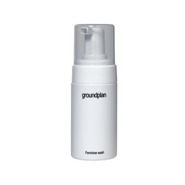 groundplan Feminine Wash 3.38 fl oz – Mild pH-Balanced Foam Cleanser for Sensitive Skin, Gentle Botanical Formula, Daily Use, Fragrance-Free