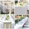 Zdada White Table Cloth 150x260cm(59x102Inch) Rectangular Polyester Tableclothes Washable Table