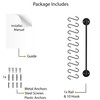 Wallniture Cucina 16" Wall Mount Kitchen Organization Storage Rail with