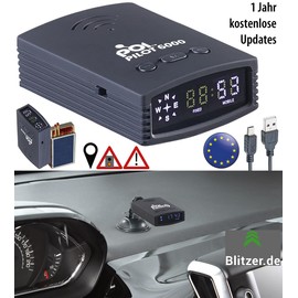 POI Pilot Speed Camera Warner: GPS Hazard Warning with POI Data for Europe, 1 Year Free Updates (POI Pilot, Radar Detector, Germany)
