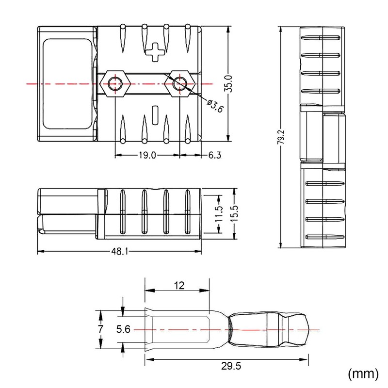 Boao 6 Sets 6-10 Gauge Battery Quick Connect Disconnect 50a