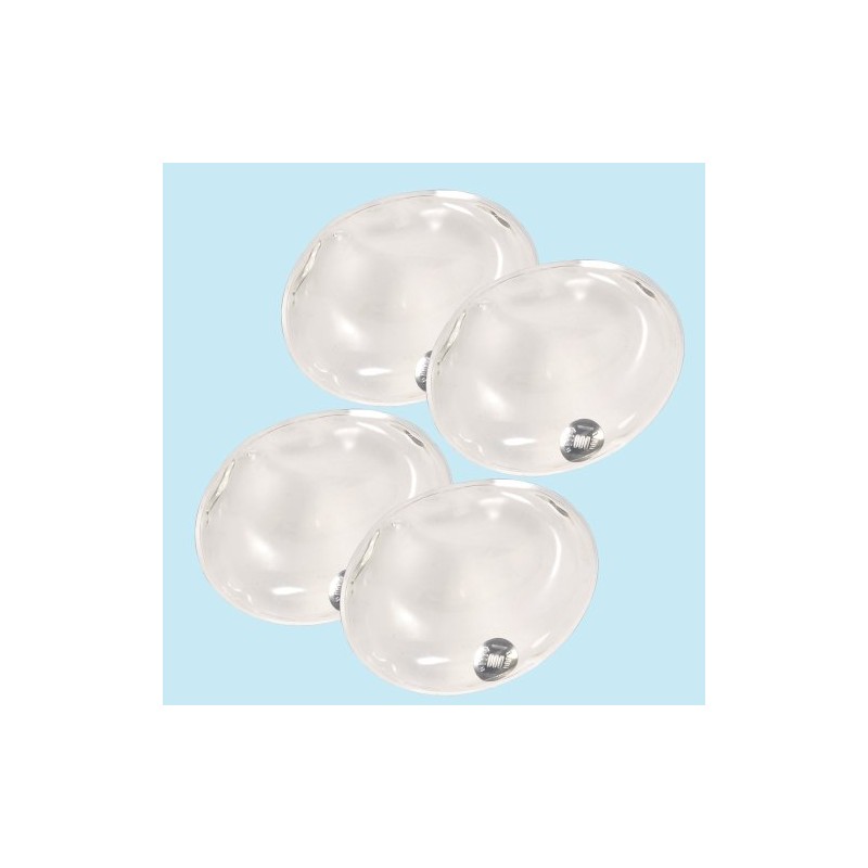 eBuyGB Pack of 4 Reusable Instant Gel Hand Warmer (Clear