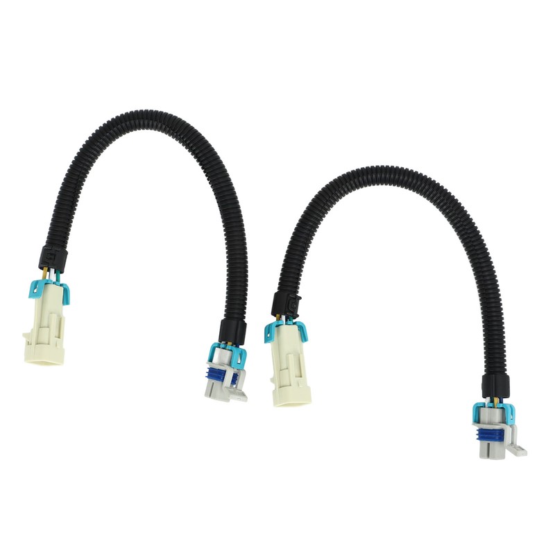 2PCS 12in Oxygen Sensor Wiring Harness Aging Resistant Black Replacement