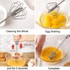 Stainless Steel Semi-Automatic Whisk, Hand Frother & Wisking Tool, Egg