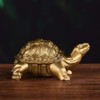 Brass Millennium Turtle Statue Gold Desk Home Indoor Outdoor Decorative