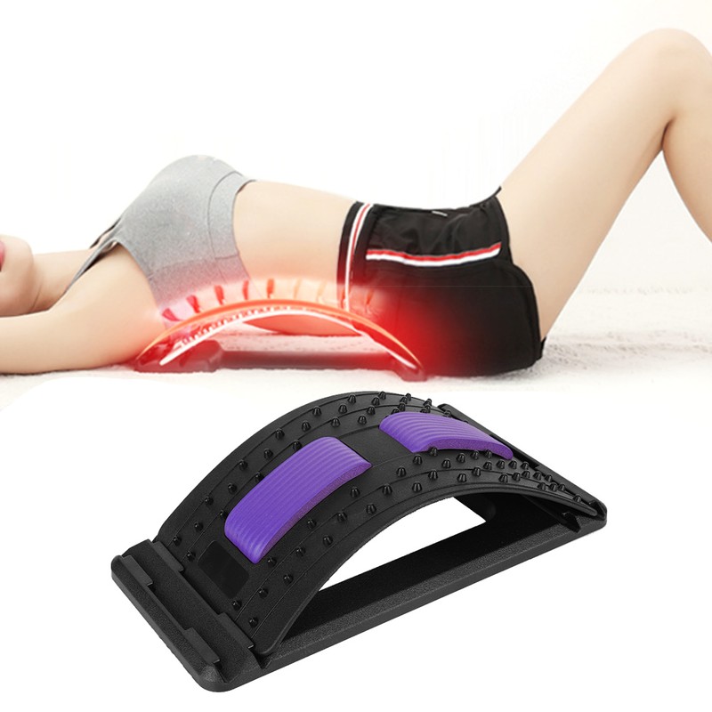 Lumbar Traction Stretching Device Slipped Discs Corrector Waist Strain Domestic