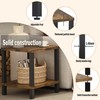 MMEOLUOOK Large End Table Square Side Table Modern Sofa Table