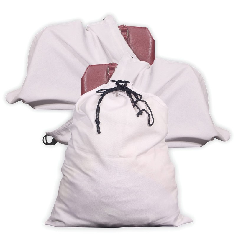 3 Pack Drawstring Dust Covers Large Cloth Storage Pouch String