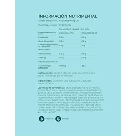 nutriADN – CoQ10 Support Ubiquinol (400 mg) 60 Cápsulas | Alta Absorción | 2 Meses de Uso | 60 Días