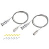 sourcing map Picture Hanging Wire Kit, 2Set 1.5M Adjustable Hanger