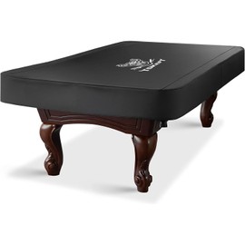 Tokept Billiard Table Cover Outdoor Waterproof Material Pool Table Cover with Windproof Buckle for 9FT Pool Table（Black）