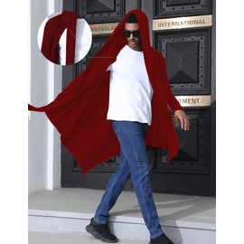 cardigan men trendy cardigan for men jedi robes assassin's creed cosplay men's cardigan mens shawl cardigan Soft mens duster wrap streetwear mens rave clothes