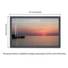 ASXBMIJO 21x30 inch Picture Frame Solid Wood Black,Suitable for Panoramic