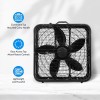 Comfort Zone 20" Box Floor Fan with 3-Speeds and Carry
