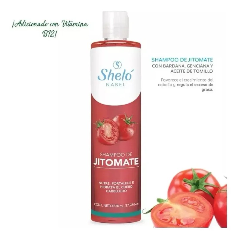 Shampoo De Jitomate Grande Sheló Nabel 950ml