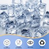 50 Pcs Clear Artificial Ice Cubes 18 mm Reusable Artificial